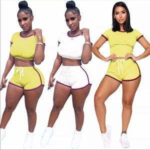 Yellow jogging sets
